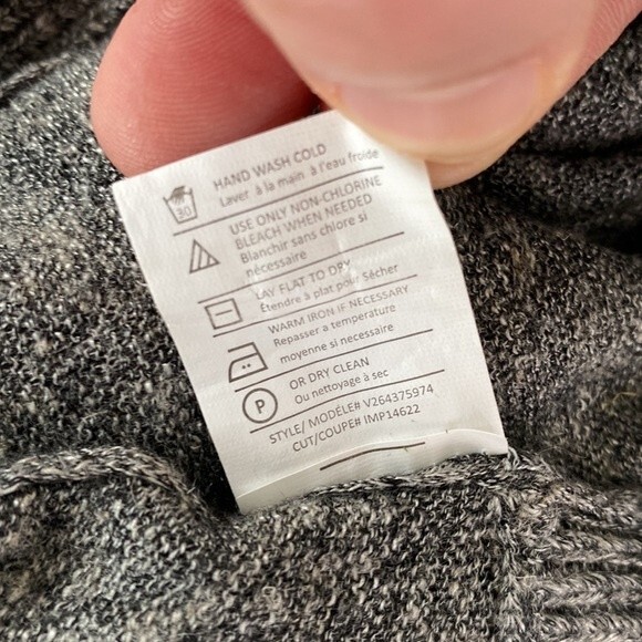 Vince Viscose Linen Longline Button Front Gray Cardigan Pockets Long Sleeves - Picture 11 of 16